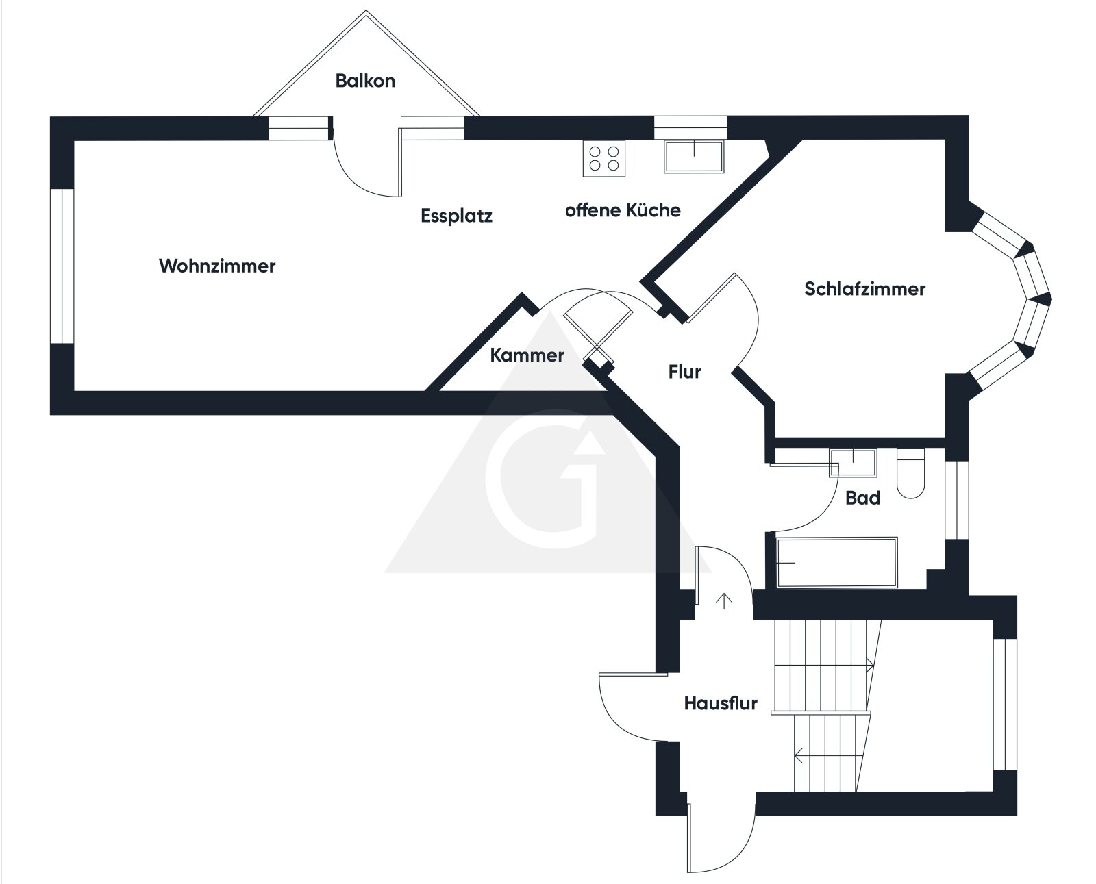 interessanter Grundriss - optimal genutzt interessanter Grundriss - optimal genutzt