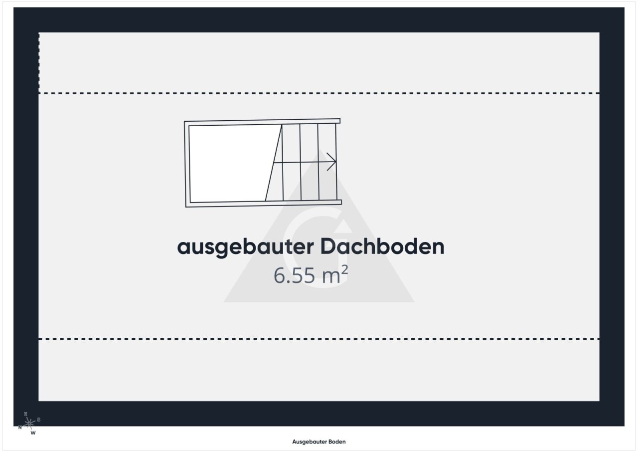Ausgebauter Dachboden