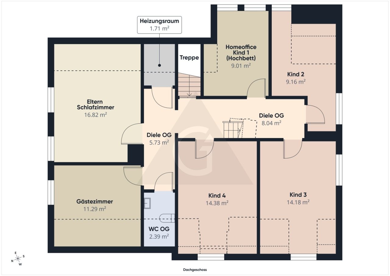 Grundriss Dachgeschoss