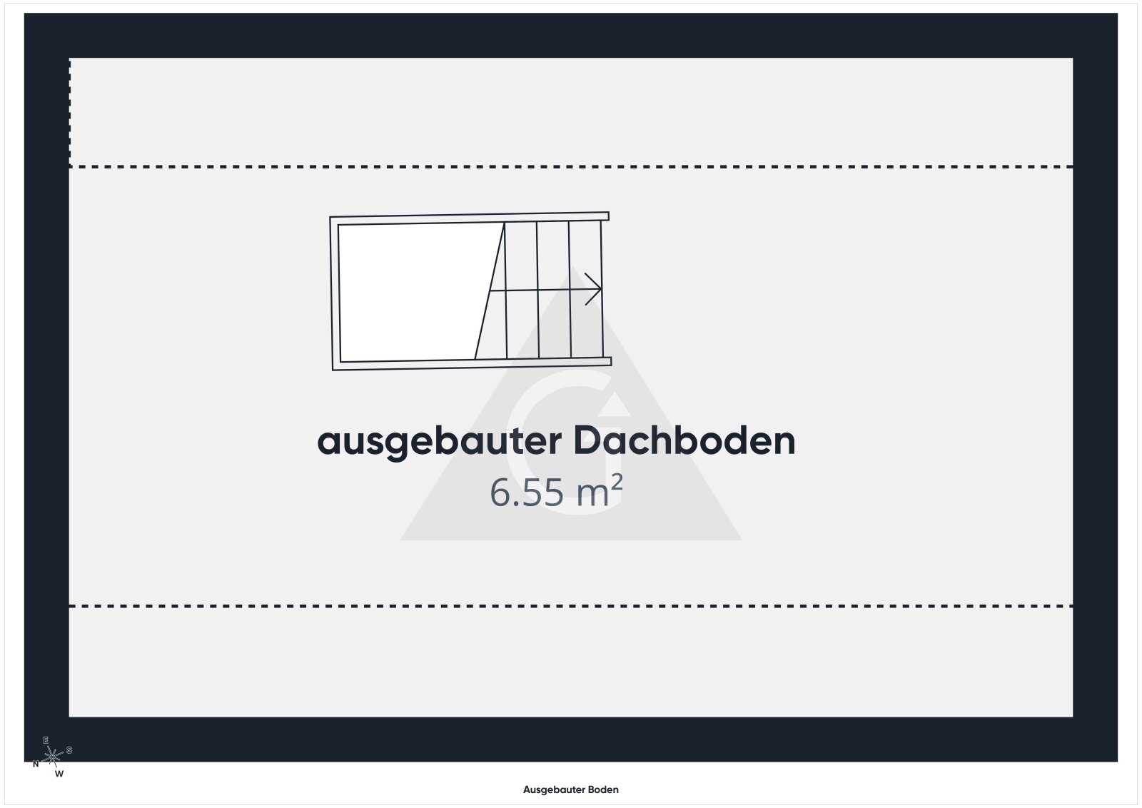 Ausgebauter Dachboden